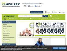 Tablet Screenshot of meditex.nl