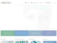 Tablet Screenshot of meditex.hr